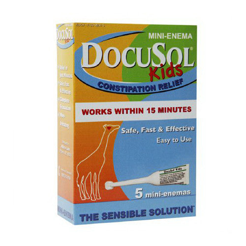 Docusol Kids Constipation Relief, Mini Enema - 5 Ea